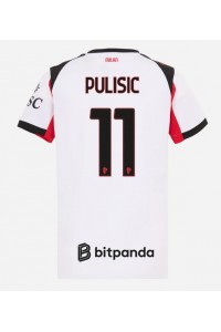 AC Milan Christian Pulisic #11 Fotballdrakt Borte Klær Dame 2025-26 Korte ermer